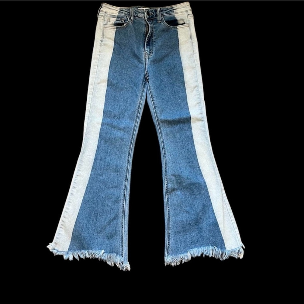 Cello Blue Flare Wide Leg Jeans - Picture 2 of 7